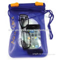 Hot-selling Clear Waterproof Pouch for Mobile Phones, Adjustable Neck Cord with Spring Loaded Clip